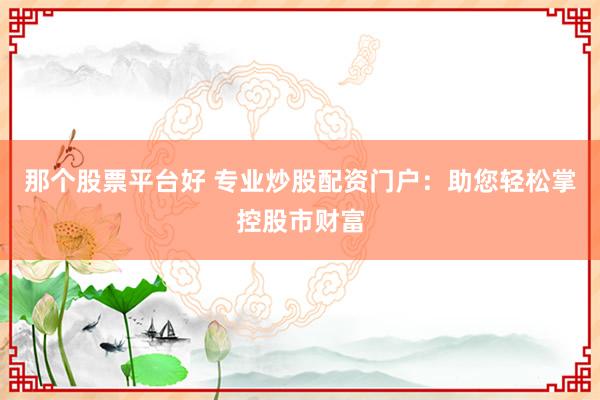 那个股票平台好 专业炒股配资门户：助您轻松掌控股市财富