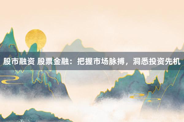 股市融资 股票金融：把握市场脉搏，洞悉投资先机