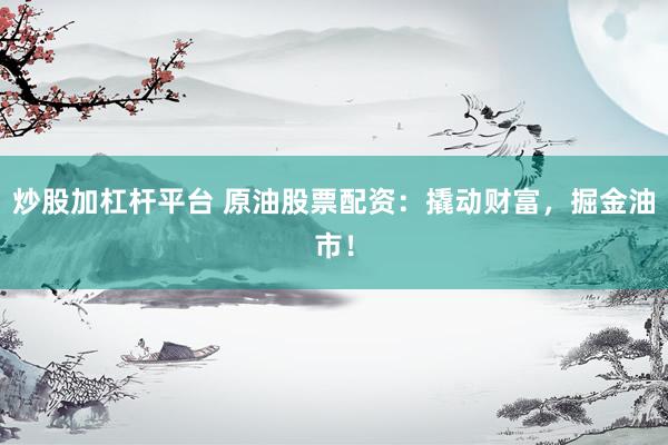 炒股加杠杆平台 原油股票配资：撬动财富，掘金油市！