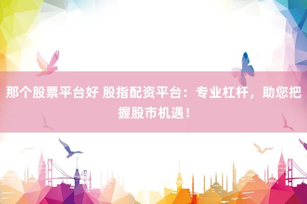 那个股票平台好 股指配资平台：专业杠杆，助您把握股市机遇！